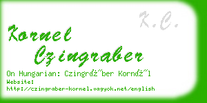 kornel czingraber business card